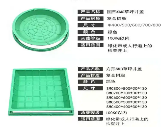 琼中树脂复合种植井盖展示